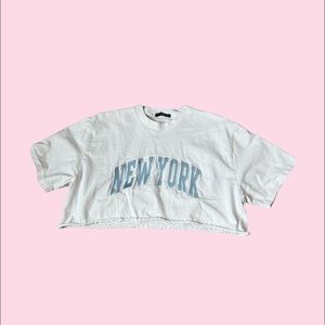 Brandy Melville John galt New York cropped tee